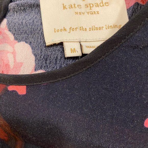 Kate Spade 3/4 sleeve rose dress, size M - Picture 3 of 4